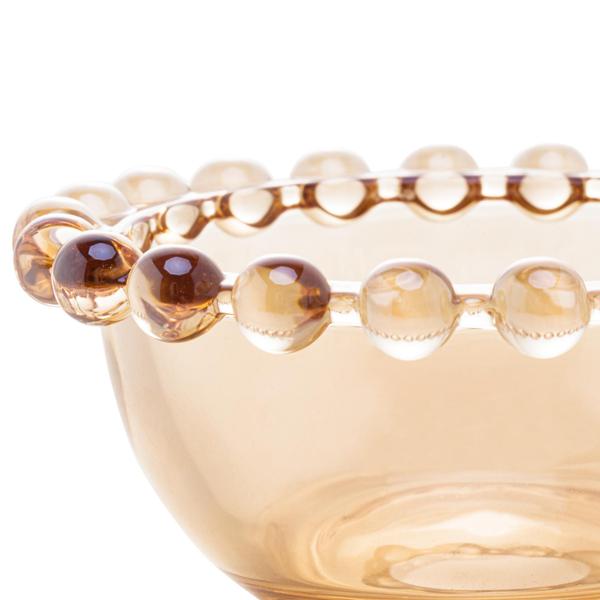 Imagem de Jogo de 4 Bowls Wolff Pearl de Cristal Âmbar 9cm