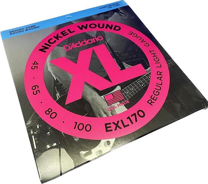 Imagem de Jogo De 4 Cordas Contrabaixo D'Addario Exl170 Nickel Wound