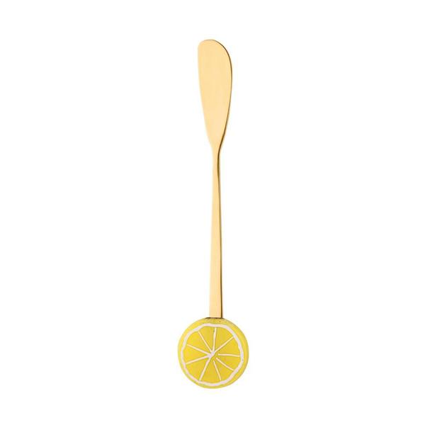 Imagem de Jogo de 4 Espátulas Wolff Fruit de Aço Inox Dourado