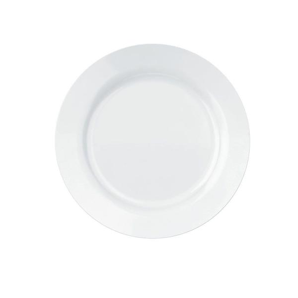 Imagem de Jogo de 4 Pratos Almoço Jantar Vidro Temperado Branco Sem Porosidade Nadir Opaline Menu