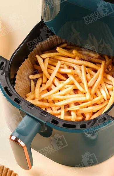 Imagem de Jogo de 50 Formas de Air Fryer Descartável em Papel Manteiga Biodegradável Antiaderente Tamanho Único