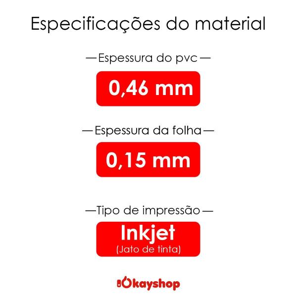 Imagem de Jogo De 50 PVC e 100 Folhas Imprimível A3 Impressão À Jato de Tinta