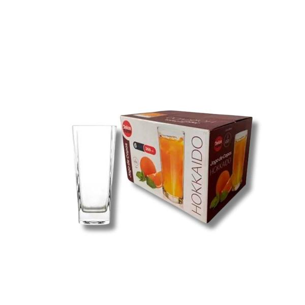 Imagem de Jogo de 6 copos square vidro 250ml dolce home