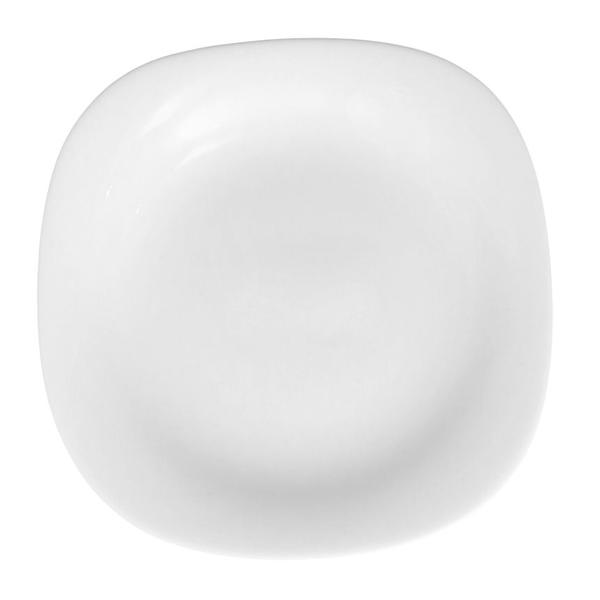 Jogo De 6 Pratos Raso Quadrado Opaline Bliss Branco - Hauskraft Imagem de Jogo De 6 Pratos Raso Quadrado Opaline Bliss Branco