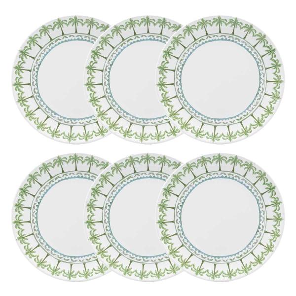 Imagem de Jogo De 6 Pratos Rasos 28 Cm Oxford Coup Tropical