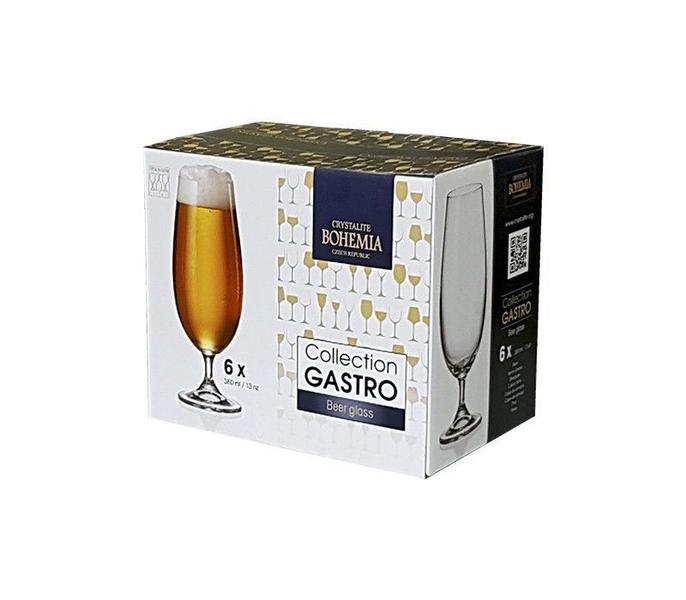 Imagem de Jogo de 6 Taças em Cristal para Cerveja Gastro 380ml - Crystalite Bohemia