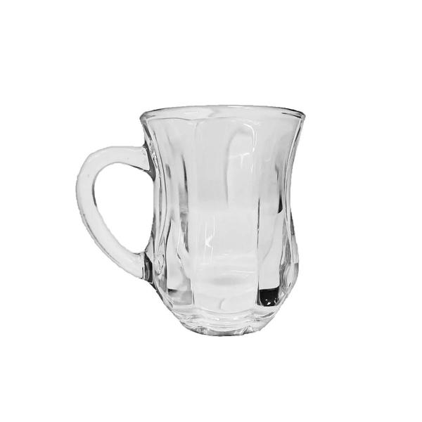 Jogo de 6 Xícaras em Vidro para Café Silhouete 120 ml - UNIKHOME Imagem de Jogo de 6 Xícaras em Vidro para Café Silhouete 120 ml