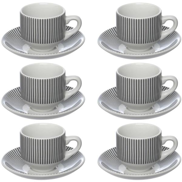 Jogo De 6 Xícaras Para Café 90ml Porcelana Lisboa Hauskraft Imagem de Jogo De 6 Xícaras Para Café 90ml Porcelana Lisboa Hauskraft