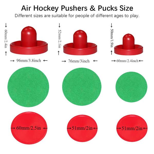 Imagem de Jogo de Air Hockey LZYMSZ - 6 Conjuntos de Puxadores e Discos