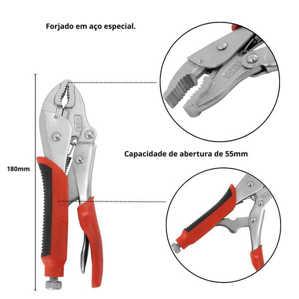 Imagem de Jogo De Alicate De Pressão Tamanhos 6 7E 10 - 10905007 Hf Fe