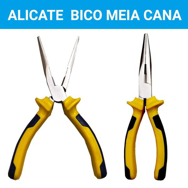 Imagem de Jogo de Alicates Universal Corte Pressão Bico Kit 4 Peças Emborrachado