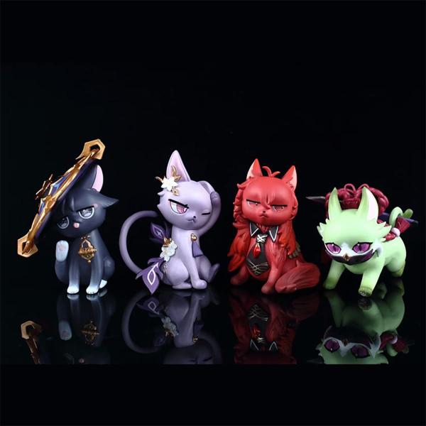 Imagem de Jogo de anime em PVC Cat Figure RZAHUAHU Wanderer Scaramouche de 11 cm