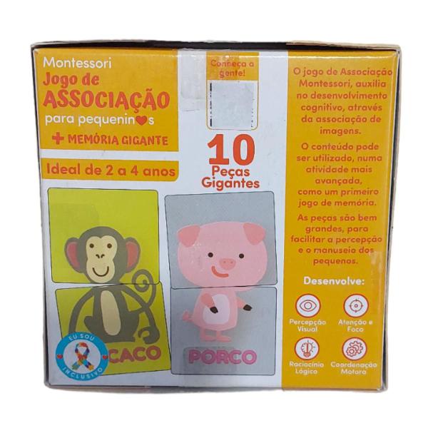 Imagem de Jogo De Associação Montessori Combine Outra Metade Simetria + Memória Cooper Fun