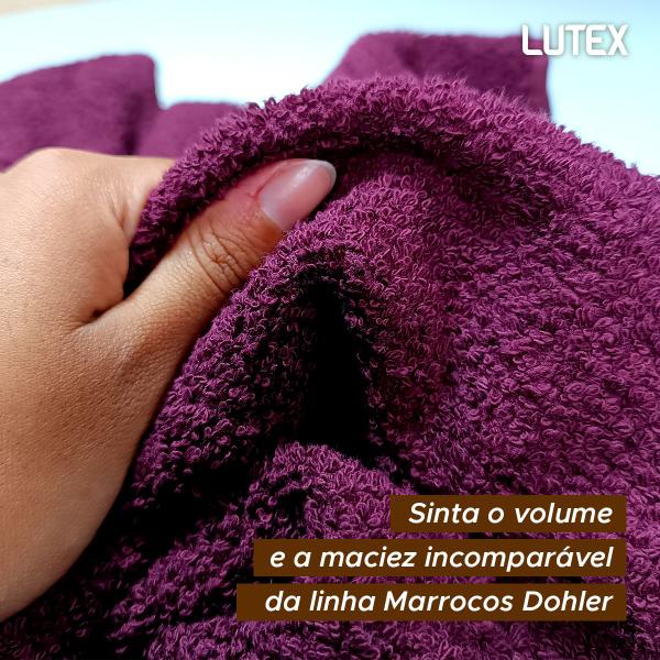 Jogo de Banho Dohler Marrocos 100% Algodão Maquinetado Gramatura 450g Macia Textura Felpuda 4 Peças Imagem de Jogo de Banho Dohler Marrocos 100% Algodão Maquinetado Gramatura 450g Macia Textura Felpuda 4 Peças