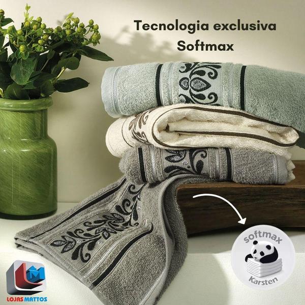 Jogo de Banho Karsten 4 peças Softmax Jacquard Macio Textura Imagem de Jogo de Banho Karsten 4 peças Softmax Jacquard Macio Textura