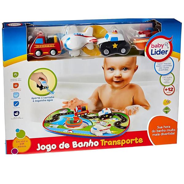 Imagem de Jogo de Banho Transporte 5603 - Lider Brinquedos