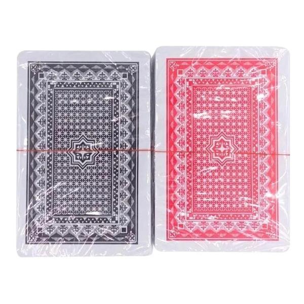 Jogo de Baralho 100% Plástico C/108 Cartas Á Prova Dágua Lata - Novo Século Imagem de Jogo de Baralho 100% Plástico C/108 Cartas Á Prova Dágua Lata - Novo Século