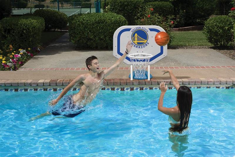 Imagem de Jogo de basquete à beira da piscina Poolmaster Golden State Warriors