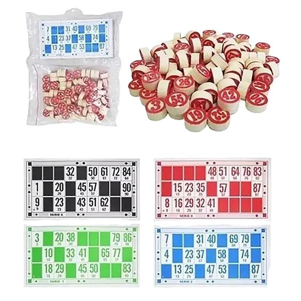 Imagem de Jogo De Bingo Completo Com 90 Pedras Numeradas Cartelas