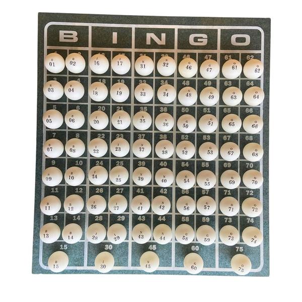 Imagem de Jogo De Bingo Globo De Metal Tabuleiro Em Madeira Bolas Ping-Pong N4