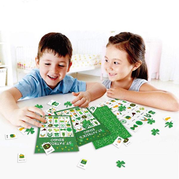 Imagem de Jogo de bingo Omgouue St. Patrick's Day Shamrock Irish 24 Player