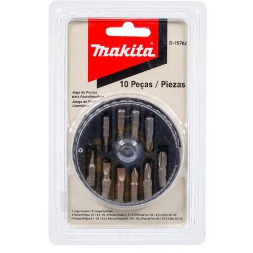 Imagem de Jogo de bits 25 mm com 10 peças - makita d-15702