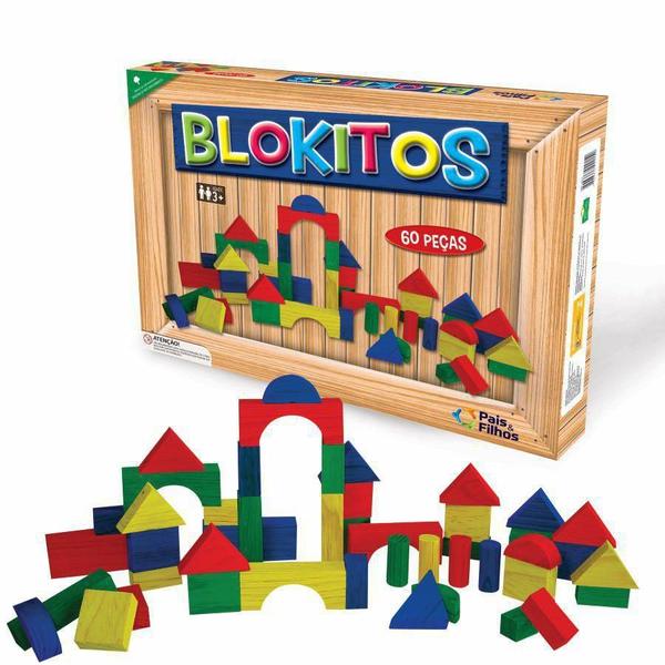 Imagem de Jogo De Blocos Blokitos 60 Peças Pais E Filhos