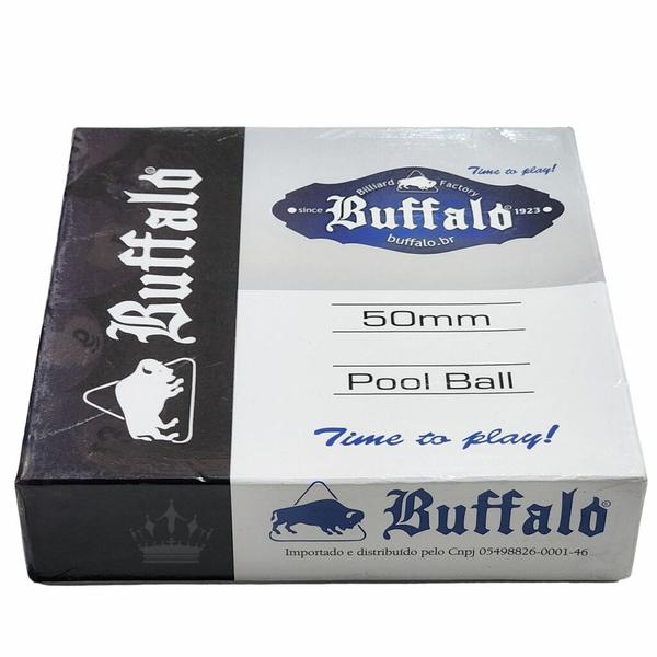 Jogo de Bolas Buffalo Faixadas 50mm Profissional de Bilhar / Sinuca Imagem de Jogo de Bolas Buffalo Faixadas 50mm Profissional de Bilhar / Sinuca