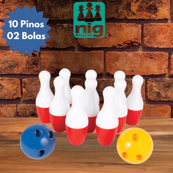 Imagem de Jogo De Boliche Infantil Com 10 Pinos 2 Bolas 0328 - Nig