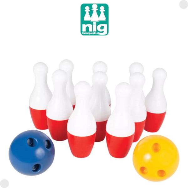 Imagem de Jogo De Boliche Infantil Com 10 Pinos 2 Bolas 0328 - Nig -  NIG Brinquedos