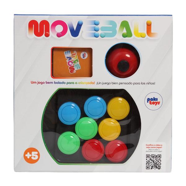 Imagem de Jogo De Botões Brinquedo Educativo Move Ball Cartas Infantil