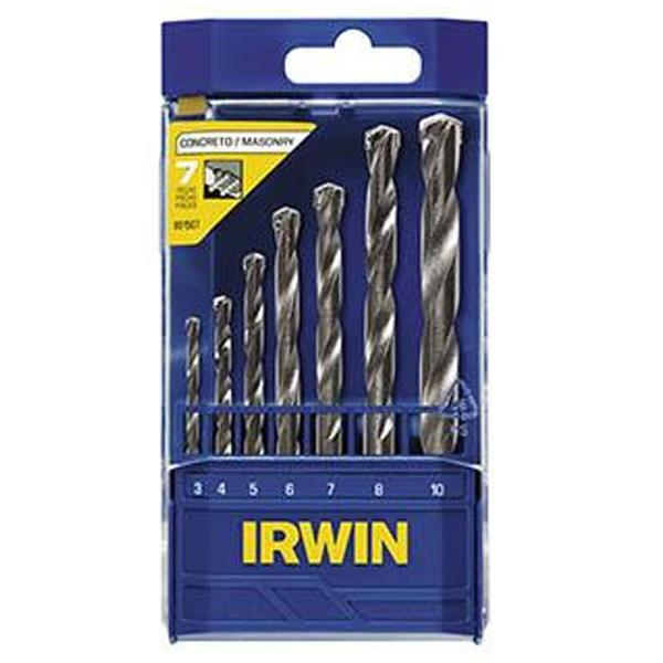 Imagem de Jogo de Broca Concreto Standard IRWIN com 7 Peças - 3,0 a 10,0mm