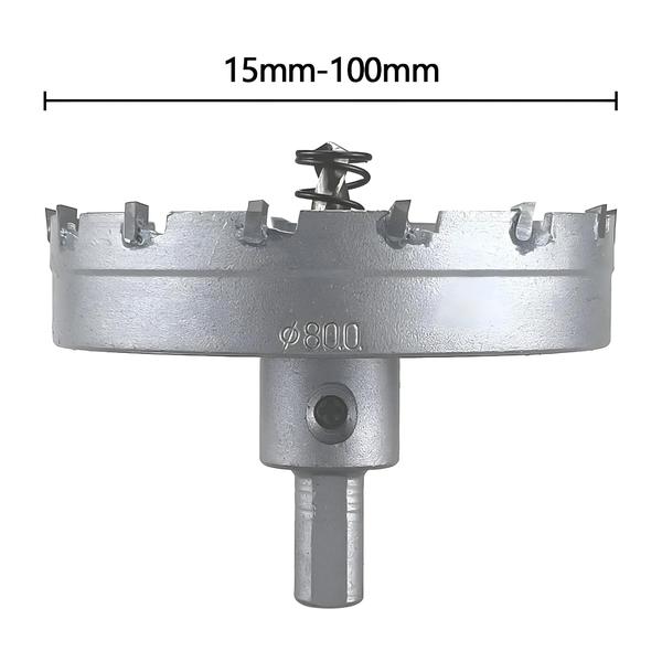 Imagem de Jogo de Brocas de Núcleo de Carboneto de Tungstênio TCT (15-100mm) - Para Aço Ligado