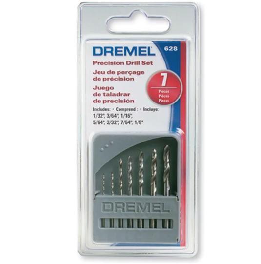 Imagem de Jogo de brocas dremel 628 c/7pcs 0.8mm a 3.2mm