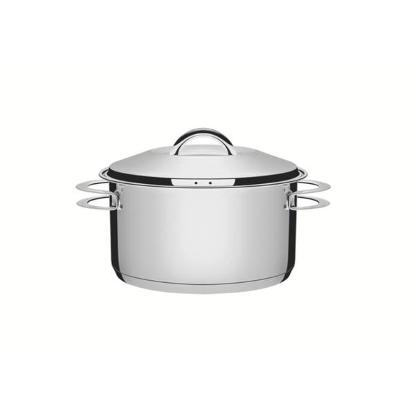 Jogo de Caçarola Funda e Rasa Solar 3 Peças em Aço Inox Fundo Triplo Tramontina Imagem de Jogo de Caçarola Funda e Rasa Solar 3 Peças em Aço Inox Fundo Triplo Tramontina