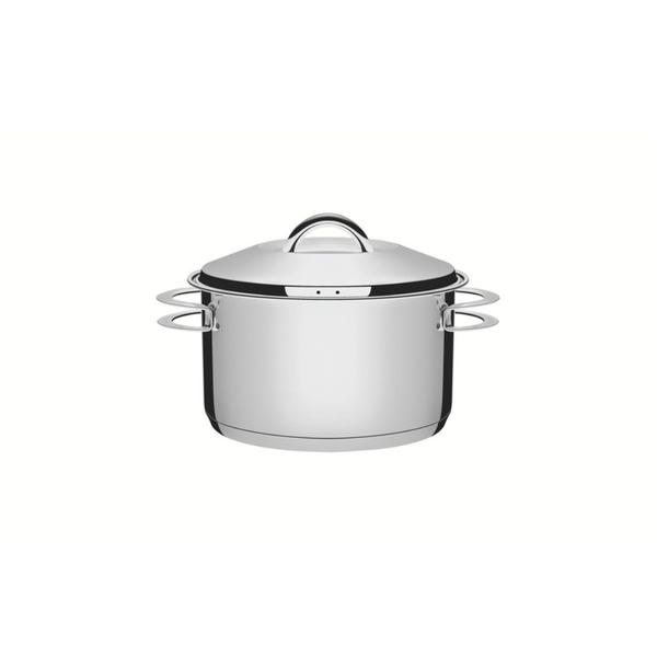 Jogo de Caçarola Funda e Rasa Solar 3 Peças em Aço Inox Fundo Triplo Tramontina Imagem de Jogo de Caçarola Funda e Rasa Solar 3 Peças em Aço Inox Fundo Triplo Tramontina