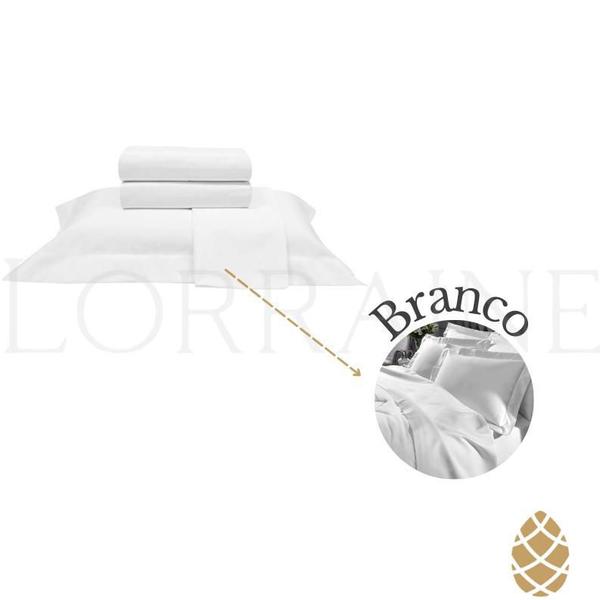 Imagem de Jogo de Cama Buettner King Percal 1000 Fios - Branco