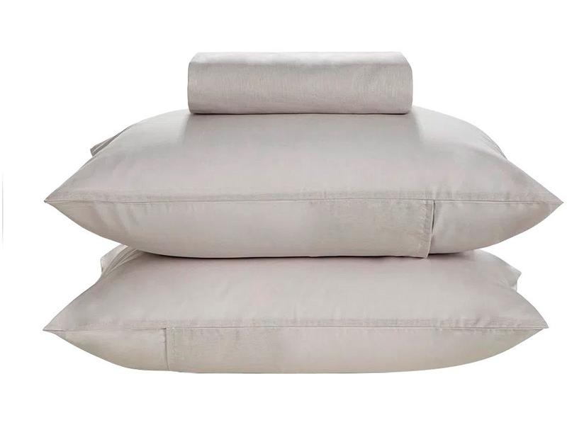 Jogo de Cama Casal 100% Algodão Karsten 150 Fios Matiz Cinza 3 Peças Jogo de Cama Casal 100% Algodão Karsten 150 Fios Matiz Cinza 3 Peças