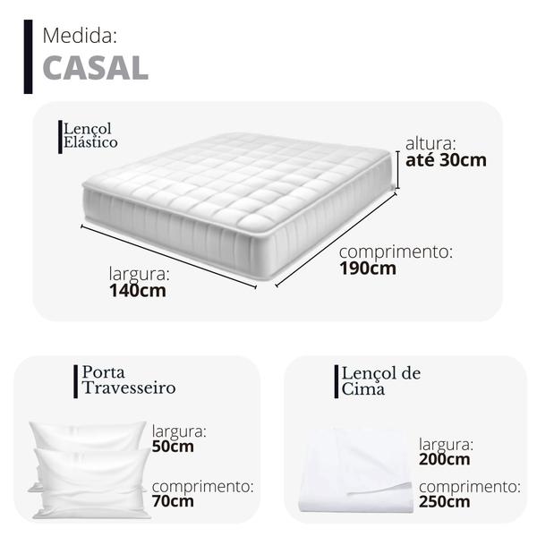 Imagem de Jogo de Cama Casal - 4 Peças - Hotelaria