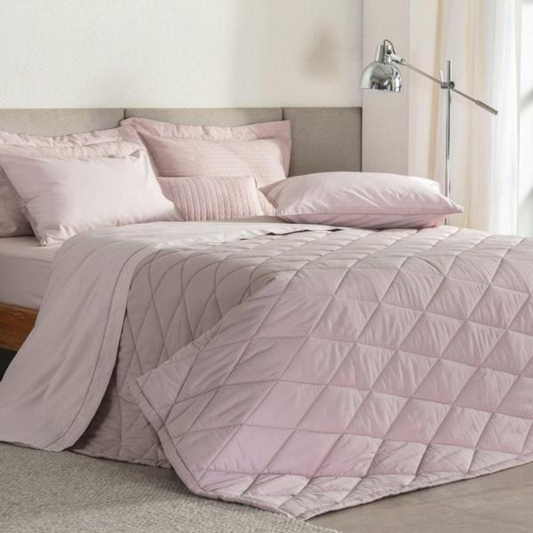 Imagem de Jogo De Cama Casal Basic Percalle Buddemeyer Rosa