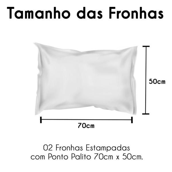 Imagem de Jogo De Cama Casal King 04 Peças Micropercal 200 Fios Naturale - Jasmine