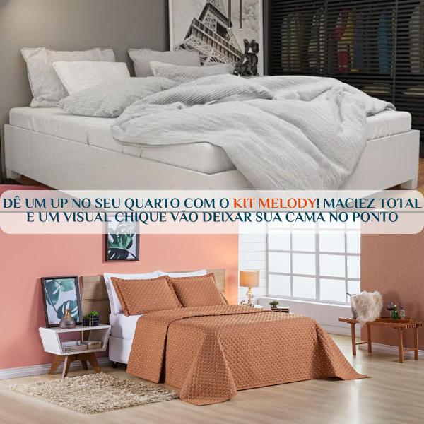 Imagem de Jogo De Cama Casal King Size Melody Bordada 03 Peças Super Elegante-RAVENA