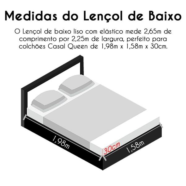 Imagem de Jogo De Cama Casal Queen 03 Peças Micropercal 200 Fios Naturale - Belle