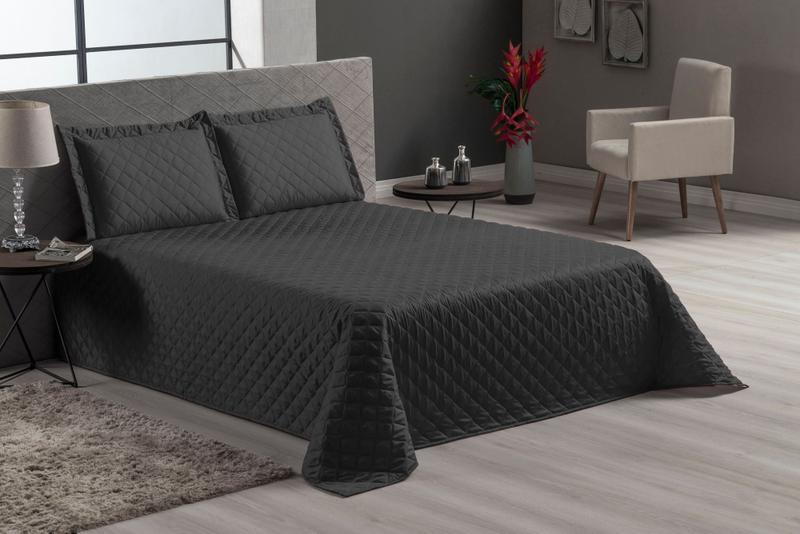 Imagem de Jogo De Cama Casal Queen 2,50 X 2,20m Cobre Leito Veneza 4 Peças