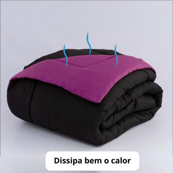 Imagem de Jogo de Cama Casal/queen para Calor de Verão com Edredom Lençol Fronha Função Cobre Leito e Cobertor