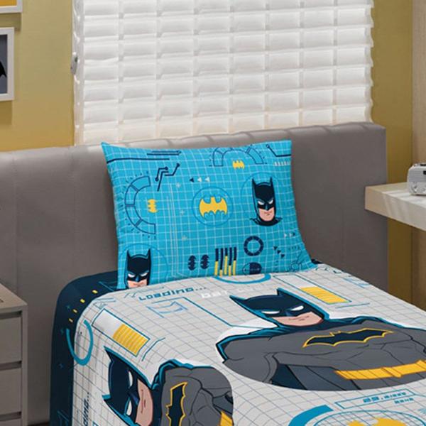 Imagem de Jogo de Cama Infantil Batman 3 Peças Lepper