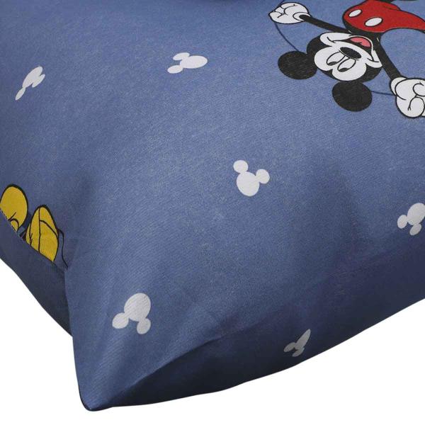 Imagem de Jogo De Cama Infantil Casal Disney Simples 3 Peças Azul Malha Portallar