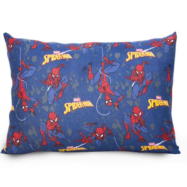 Imagem de Jogo De Cama Infantil Homem Aranha Solteiro Blue Spider Man Simples 2 Peças Malha Portallar