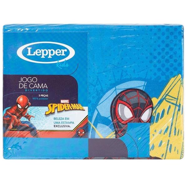 Imagem de Jogo de Cama Infantil Homem Aranha Spider Man 3 peças Lepper