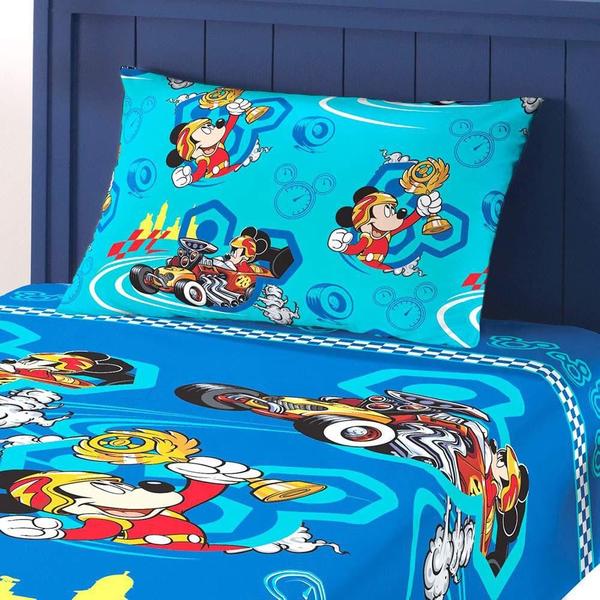 Imagem de Jogo De Cama Infantil Mickey Aventura Sobre Rodas 3 Peças